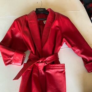 Wilson's Leather Red Coat. Excellent condition